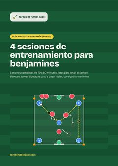 Portada de la guía gratis: 4 sesiones de entrenamiento para benjamines